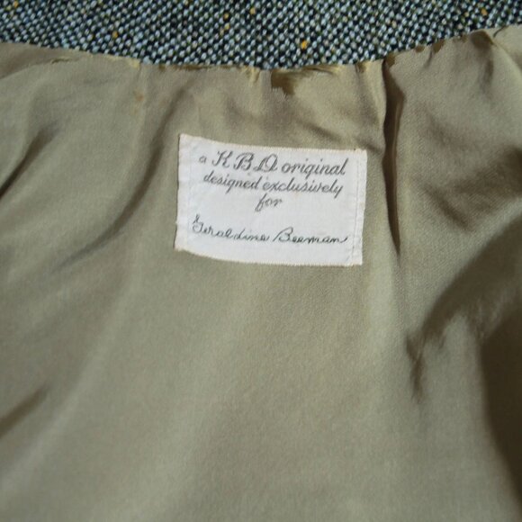 Early 60's tweed suit with matching hat - size small/medium - Picture 4 of 8